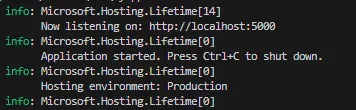 dotnet run